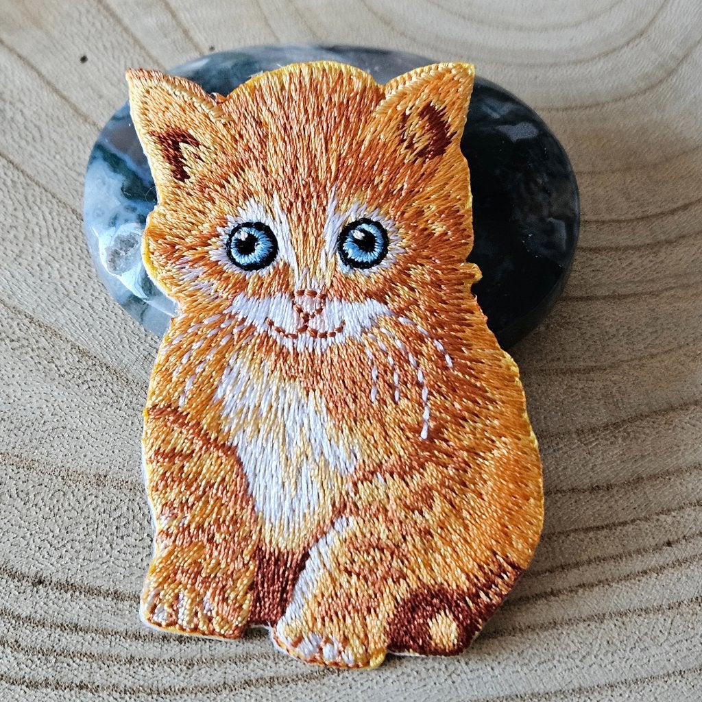 Strijk embleem Iron on Patch Rode kat applicatie, D, Nieuw, Ophalen of Verzenden, D