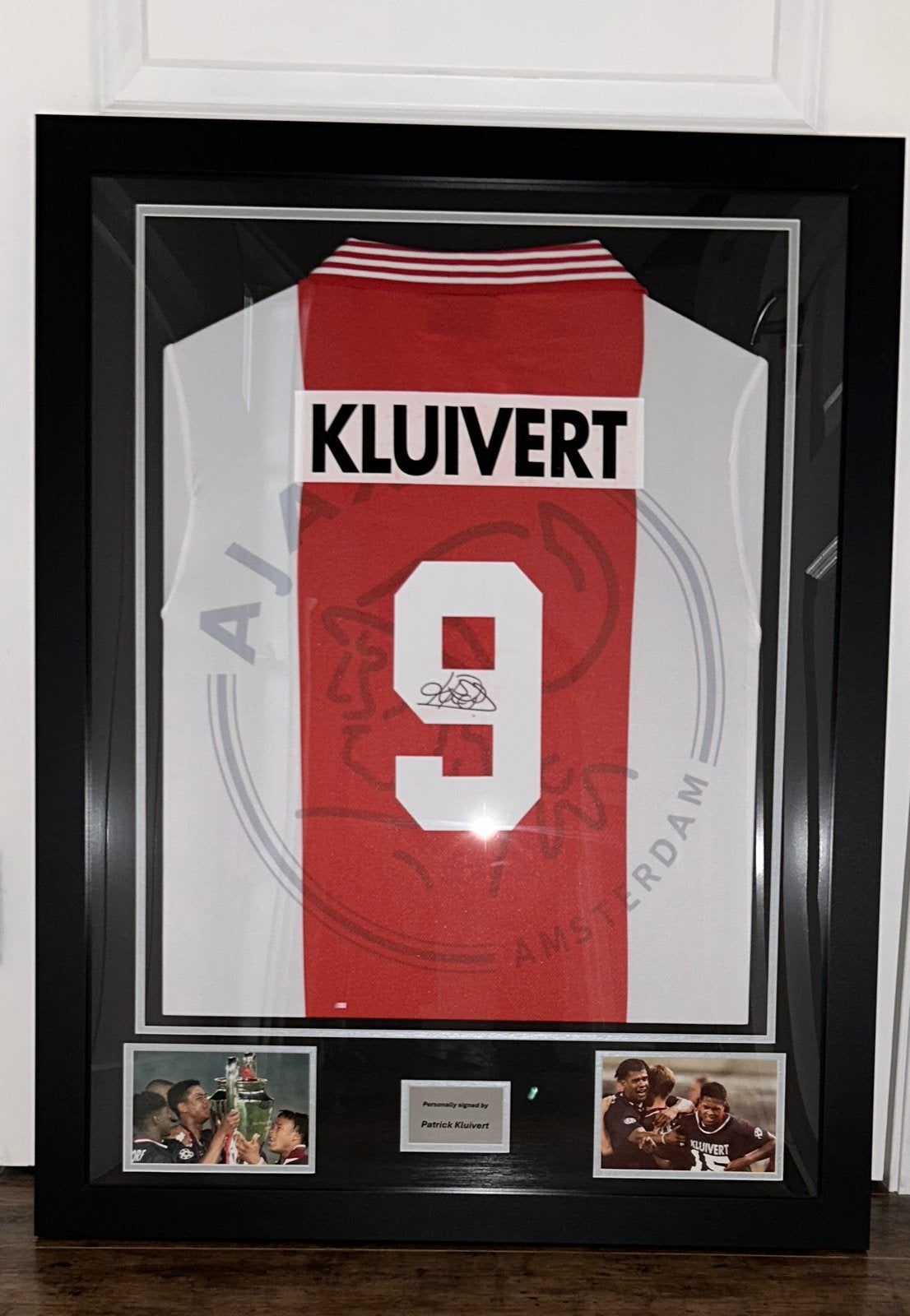 Gesigneerd shirt kluivert Ajax COA, Ophalen of Verzenden, Zo goed als nieuw, Ajax, Shirt