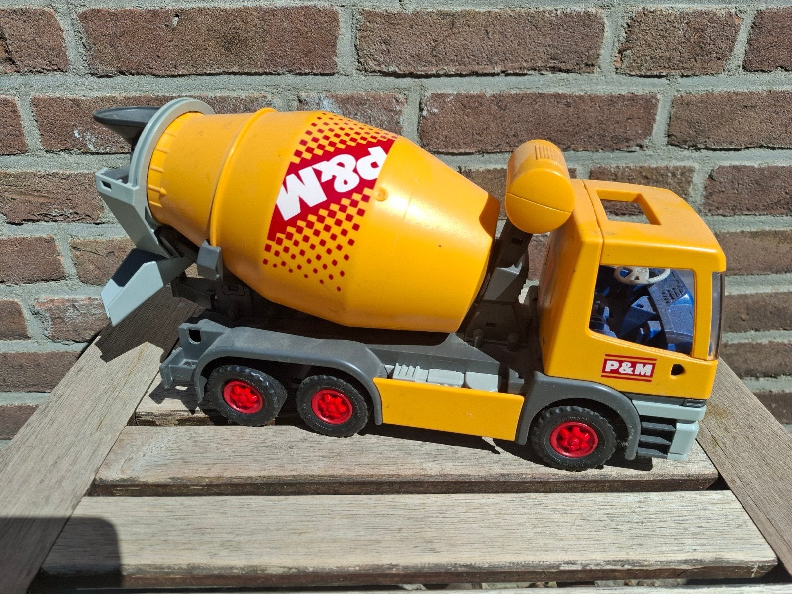 Vrachtauto. Cementwagen. Betonmixer 35 cm! Leuke details, Kinderen en Baby's, Speelgoed | Speelgoedvoertuigen, Ophalen of Verzenden