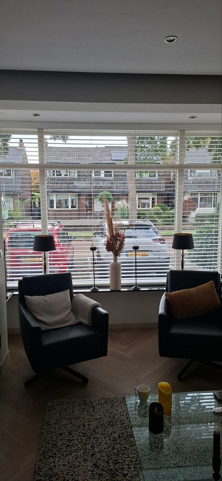 Nieuwe houten jaloezie 50 mm - 273x186 cm, Ophalen, Nieuw, Jaloezie, Hout