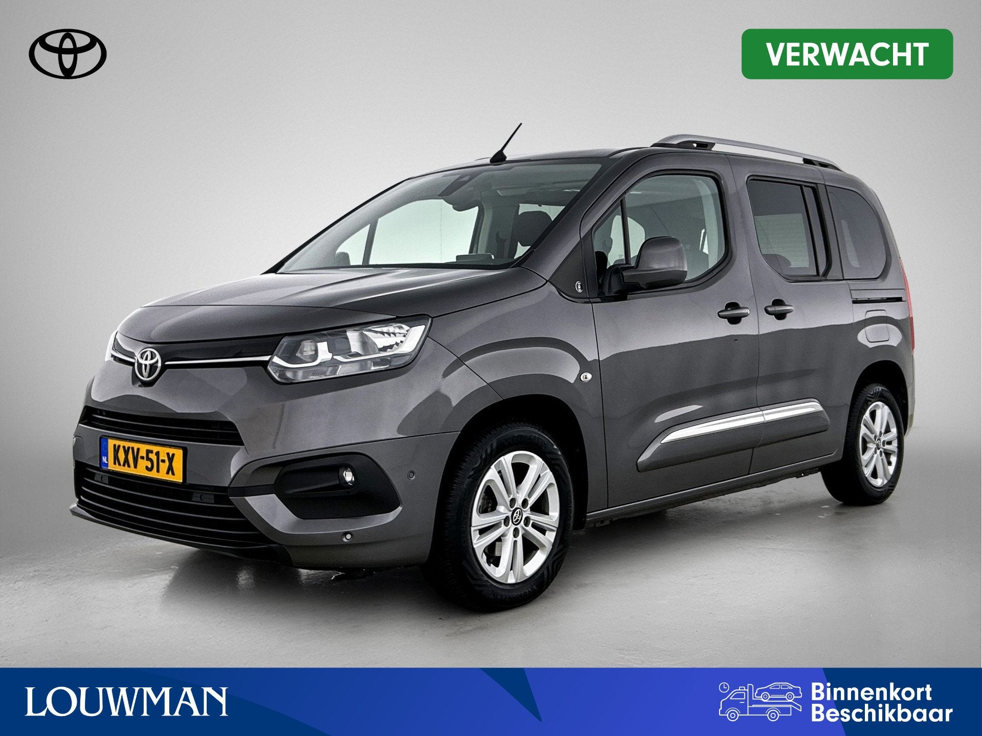 Toyota PROACE CITY Verso 1.2 Turbo Dynamic | Trekhaak | Pano, Auto's, Voorwielaandrijving, Stof, Gebruikt, Bedrijf