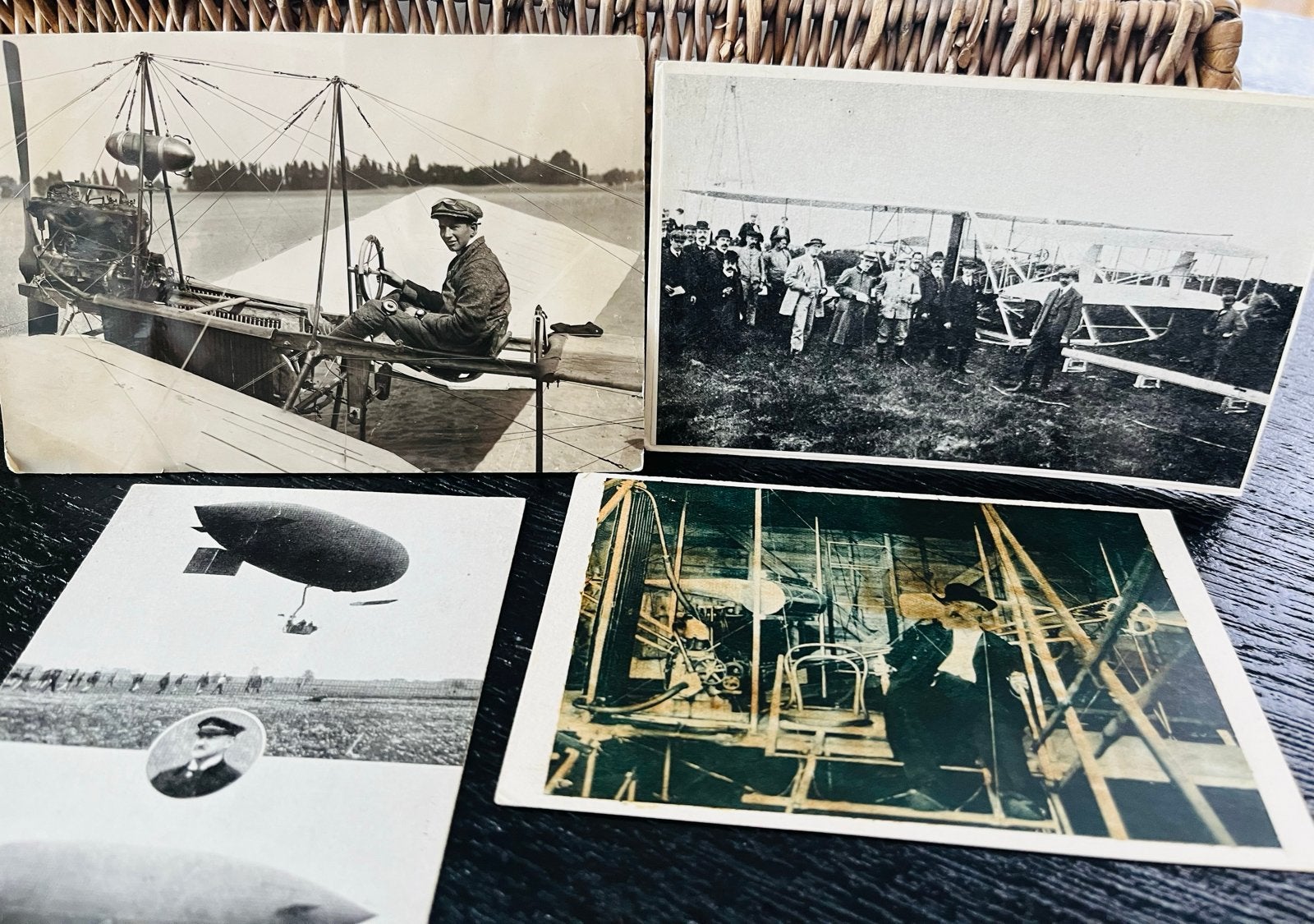 Oude ansichtkaarten prent luchtvaart:vliegtuigen & zeppelins, Verzenden, Voor 1920, Gelopen, Voertuig
