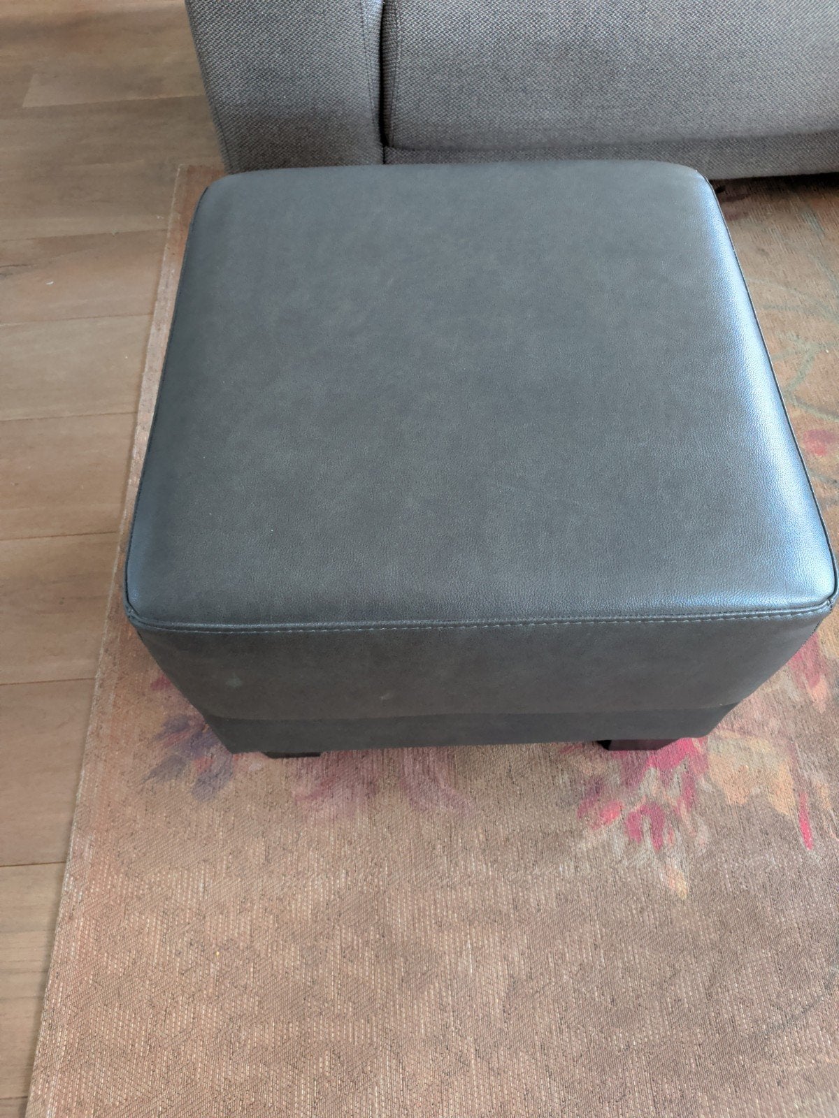 Hocker Plato Rodeo Gray- Zo goed als nieuw, Ophalen, Minder dan 50 cm, Vierkant, Zo goed als nieuw