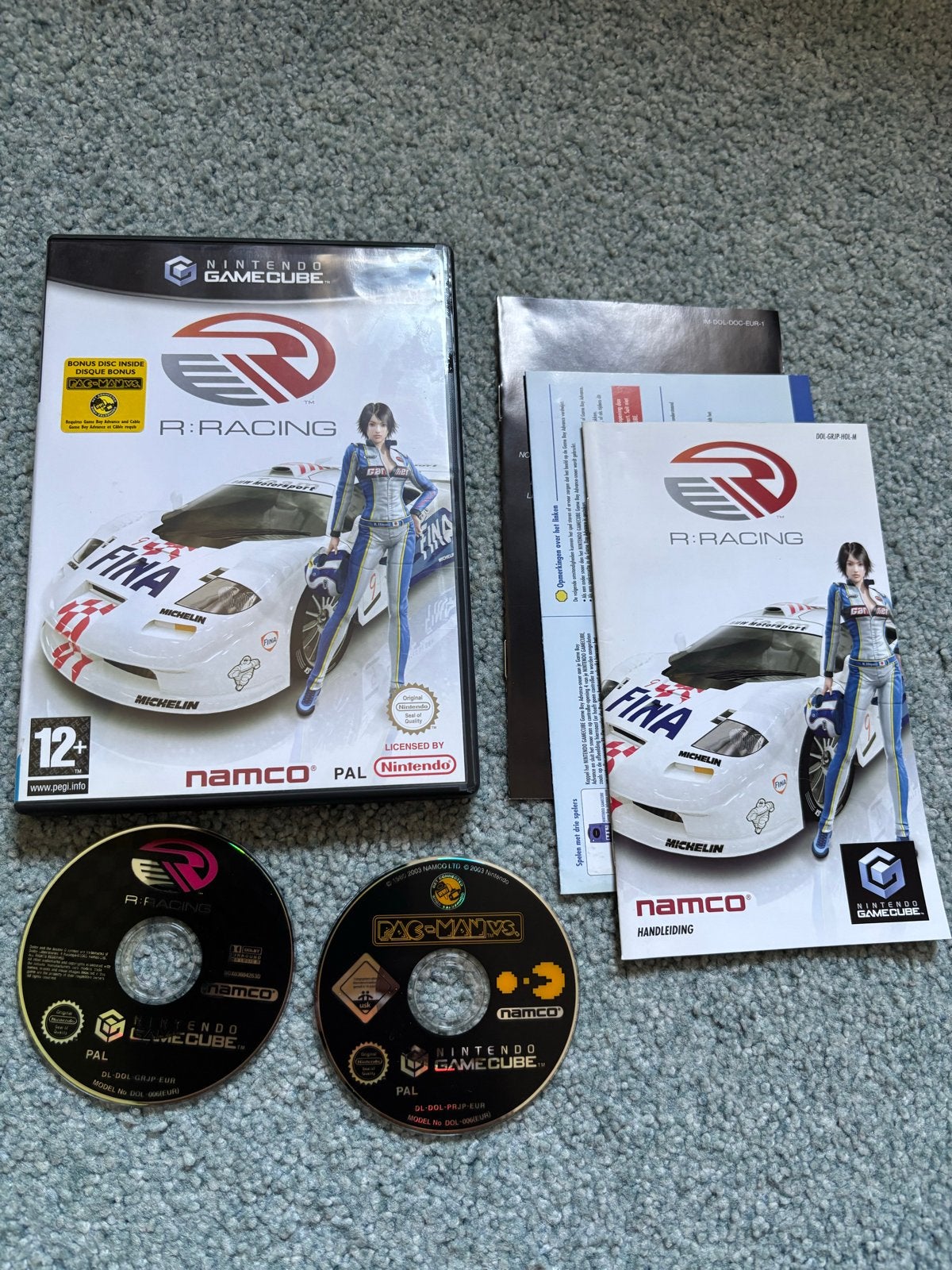 R: Racing Evolution GameCube + Pac-Man VS. Bonus Disc, Spelcomputers en Games, Games | Nintendo GameCube, Nintendo, 1 speler, _