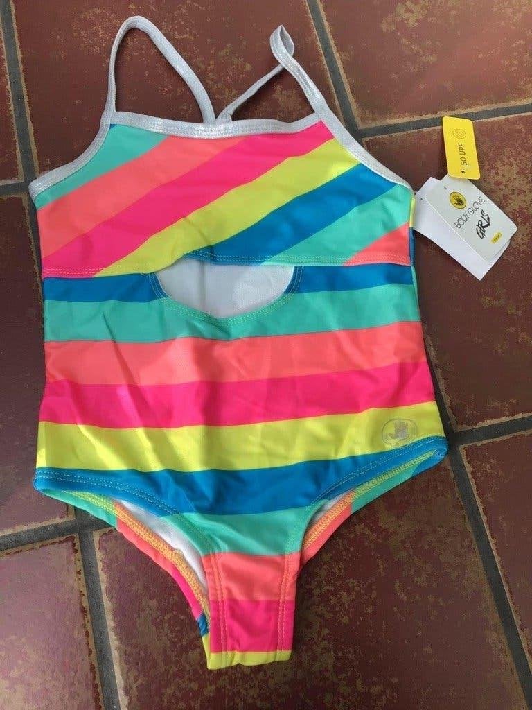 Badpak body glove kinder gestreept maat 116 nieuw, Meisje, Badpak body glove kinder gestreept maat 116 nieuw, Ophalen of Verzenden