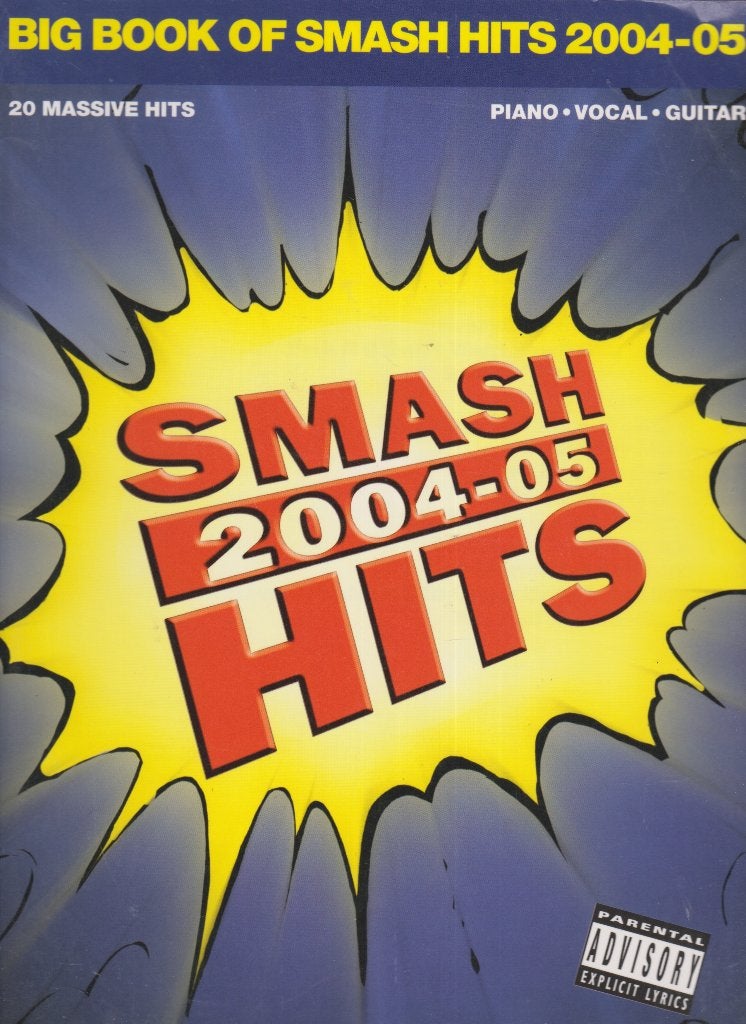 BIG BOOK OF SMASH HITS ----- 2004-05, Gebruikt, Ophalen of Verzenden, Artiest of Componist, Piano