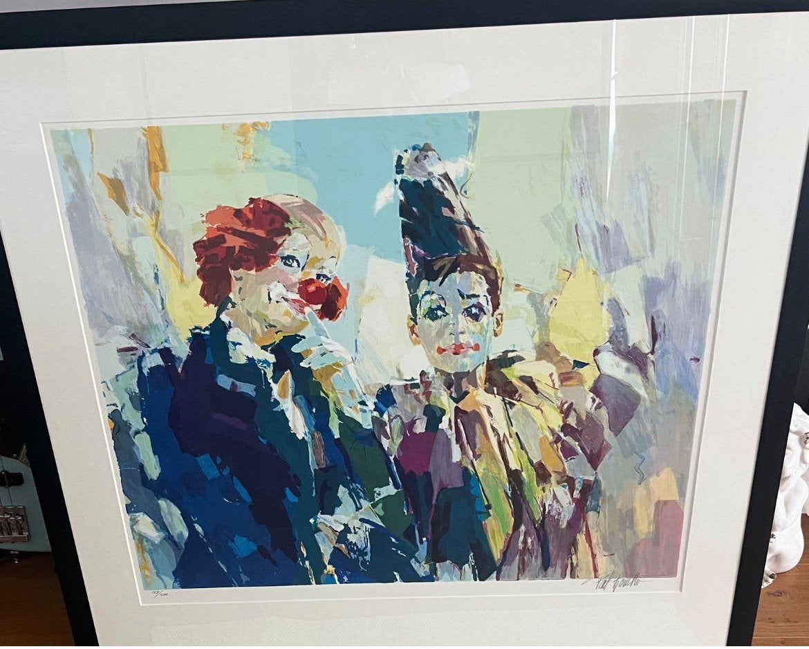 Vintage Art Litho Clows . Genummerd / Gesigneerd/ Ingelijst, Ophalen of Verzenden
