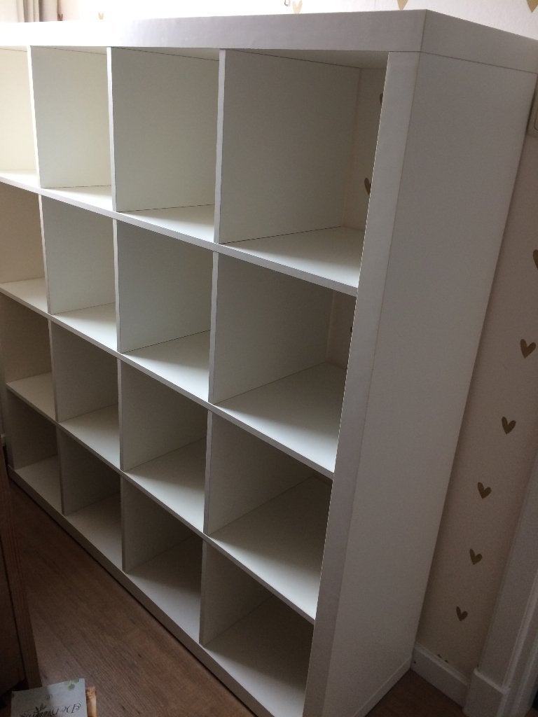 Ikea kallax kast 4 x 4 vakken wit - in goede staat, Ophalen, 150 tot 200 cm, Zo goed als nieuw, 150 tot 200 cm