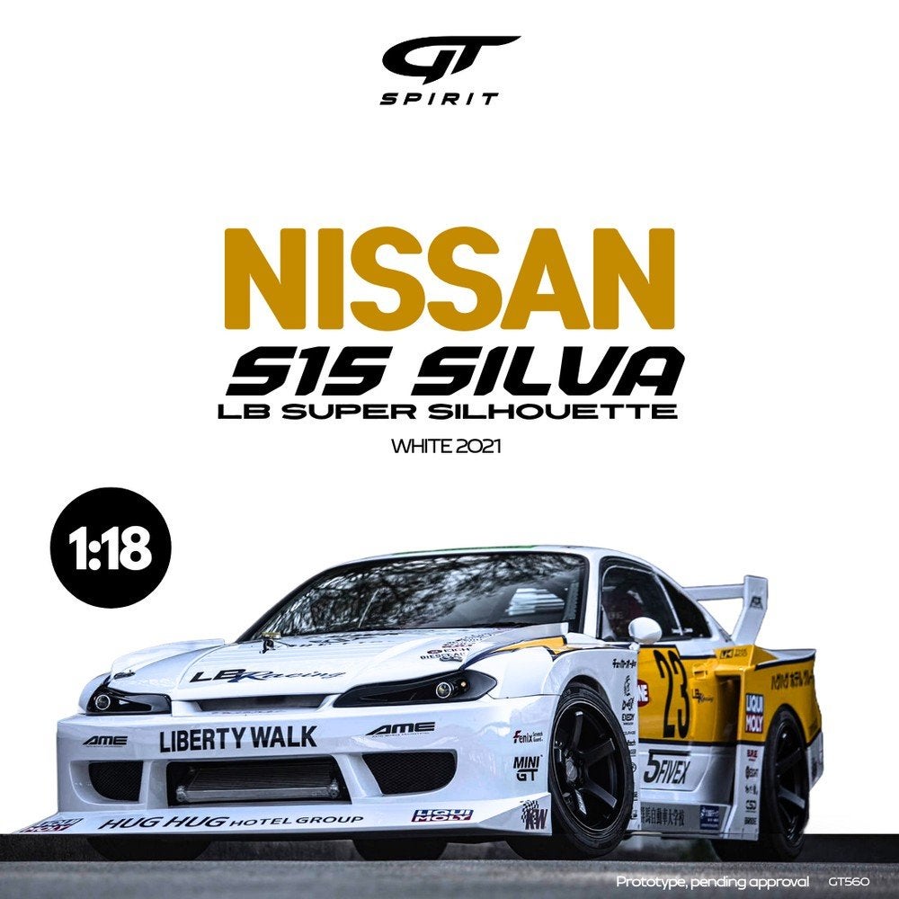 Gt Spirit
Nissan S15 Silvia 1/1500
1:18 Nieuw, Ophalen of Verzenden, Nieuw, Auto