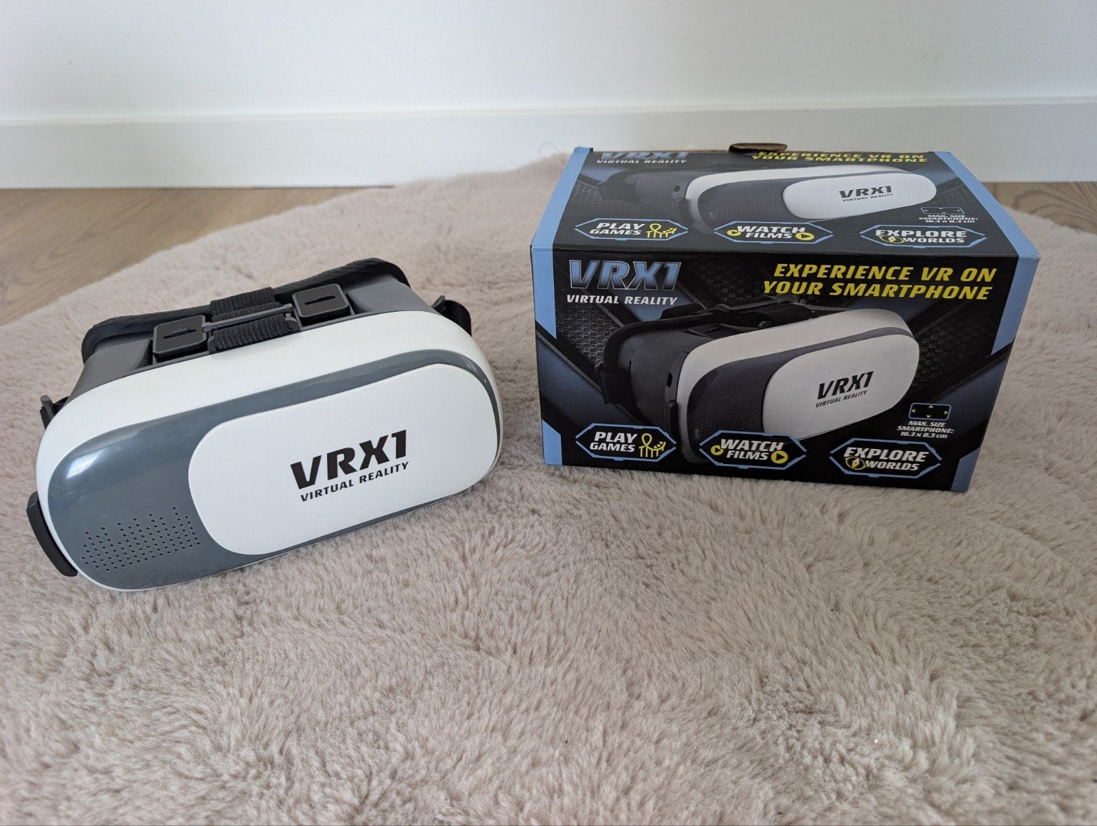 Virtual Reality bril VRX1, Ophalen of Verzenden, Zo goed als nieuw, Telefoon