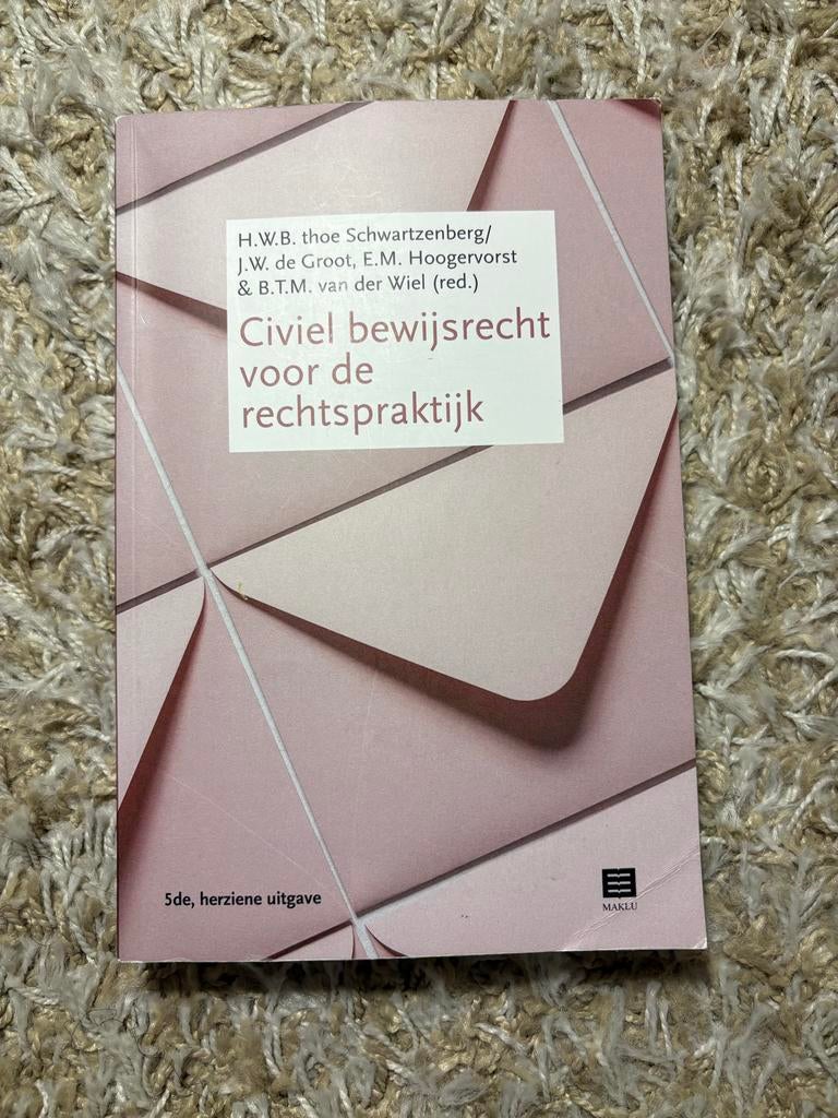 Civiel bewijsrecht voor de rechtspraktijk, Verzenden, Gamma, Gelezen, WO