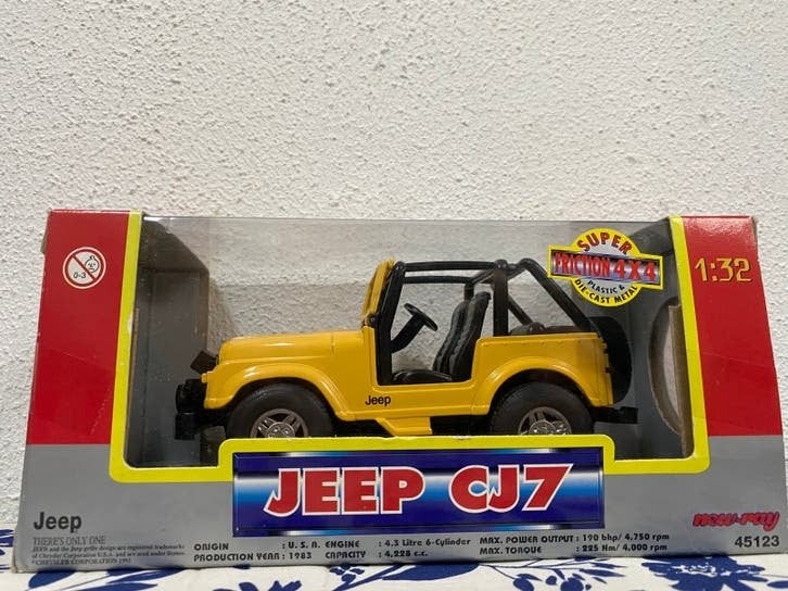 New-Ray Toyota Land Cruiser & Jeep CJ7 1:32 Die-Cast, Ophalen, Zo goed als nieuw, Overige merken
