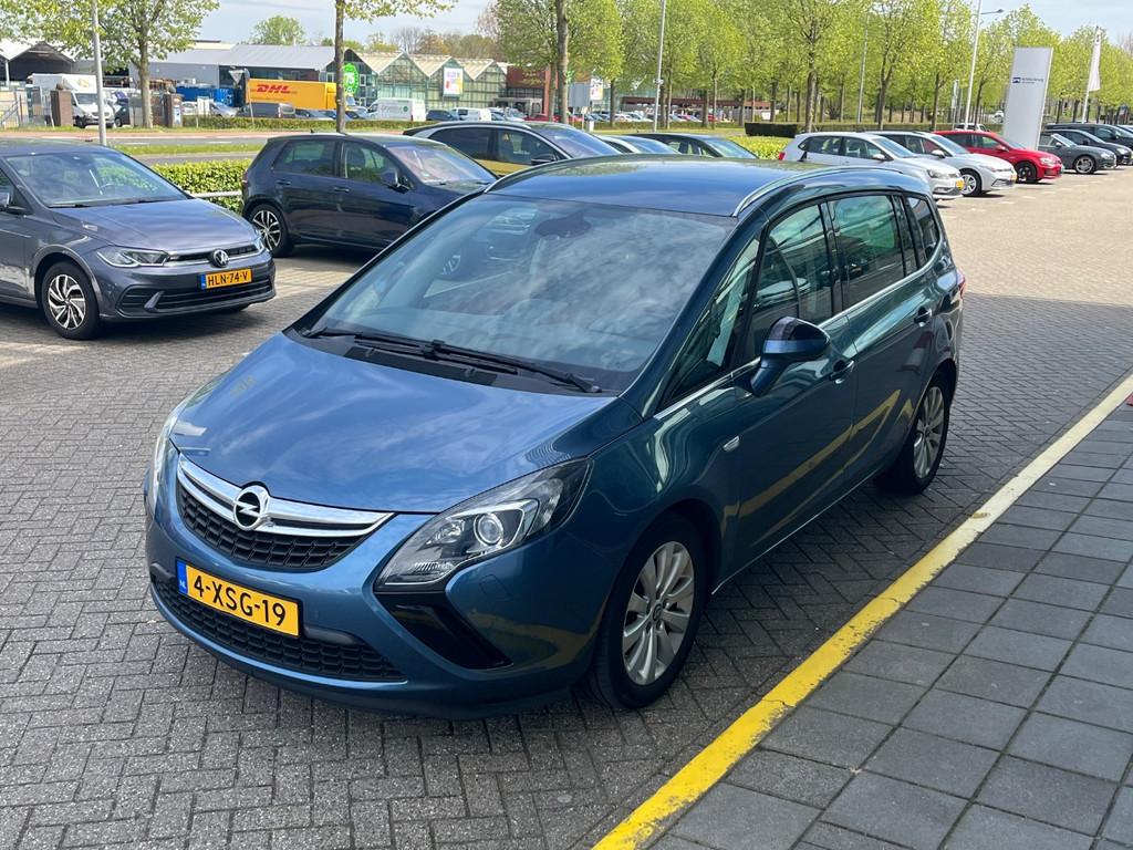 Opel Zafira Tourer 1.4 Cosmo 140 PK NIEUWSTAAT I Cosmo I Lee, Auto's, Gebruikt, 4 cilinders, Blauw, Leder en Stof