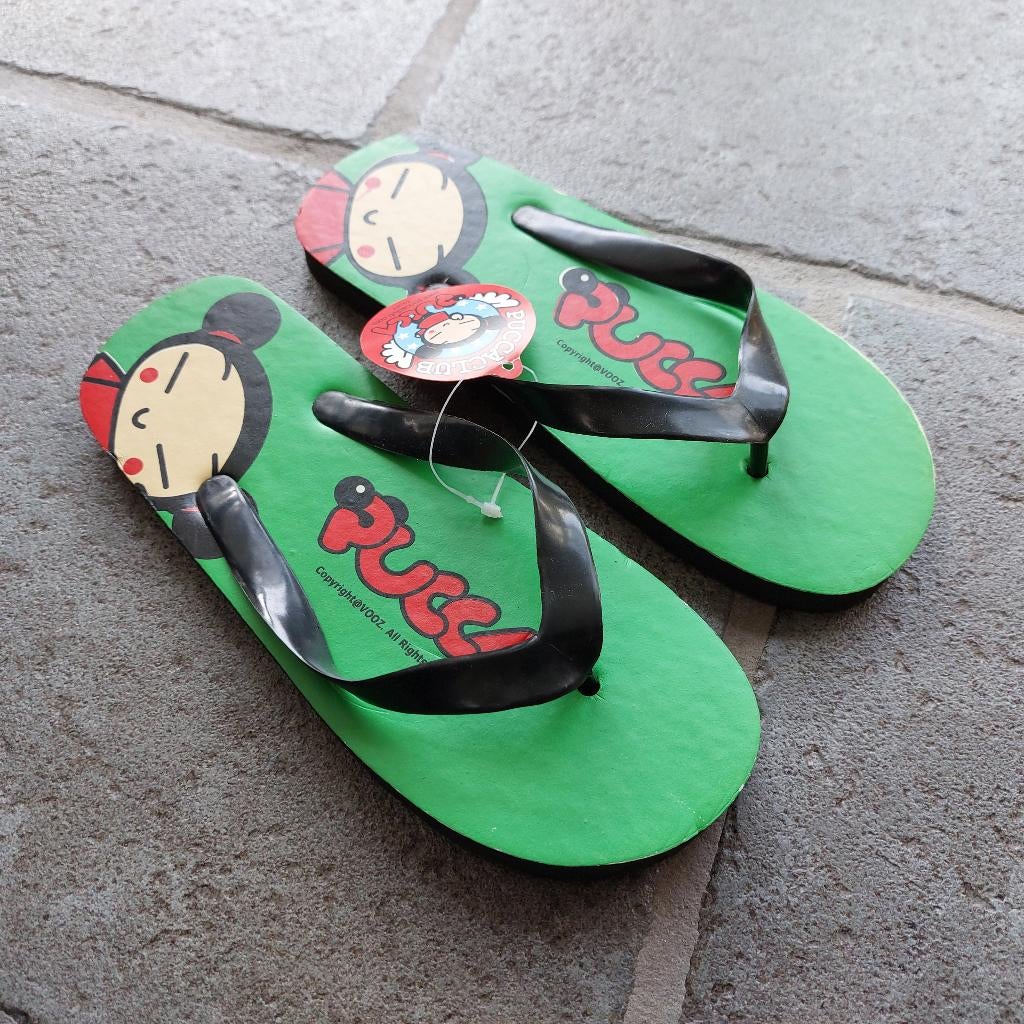 Slippers Pucca - Groen - Maat 35/36 - Nieuw, Ophalen of Verzenden, Nieuw, Jongen of Meisje, Overige typen