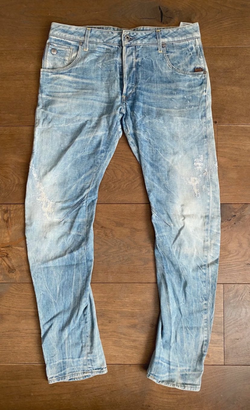 G-Star mannen broek (Arc 3D slim), Ophalen of Verzenden, Zo goed als nieuw, Blauw, W33 - W34 (confectie 48/50)