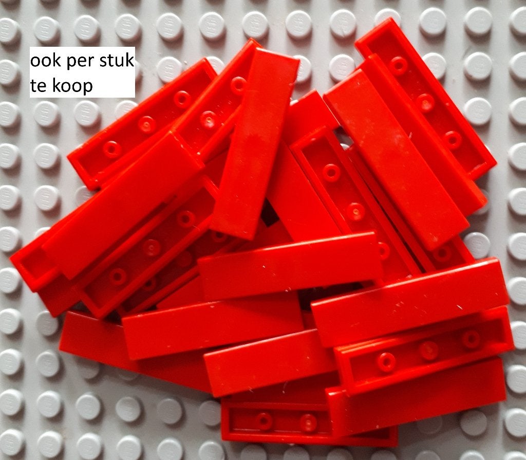 2431 (14) red ca 29x Tile 1 x 4, Ophalen of Verzenden, Gebruikt