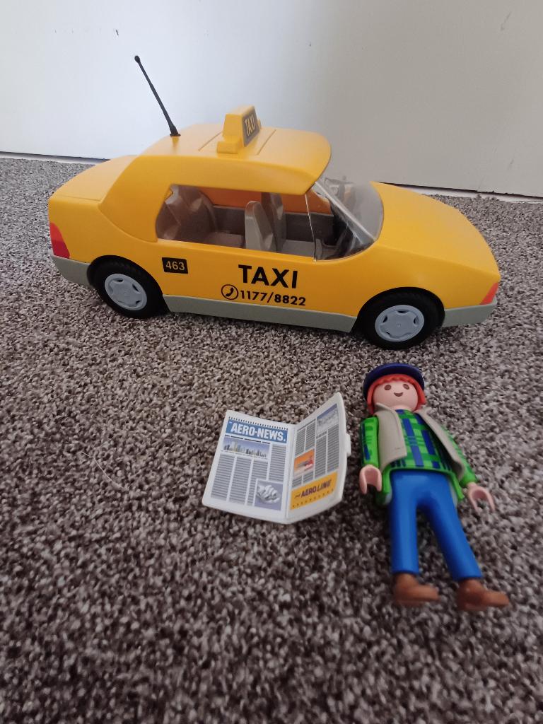 Playmobil taxi met chauffeur (3199), Ophalen, Zo goed als nieuw, Complete set