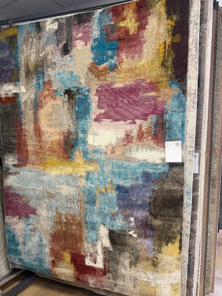 Vloerkleed 160x230cm, Ophalen, Blauw, 150 tot 200 cm, Rechthoekig