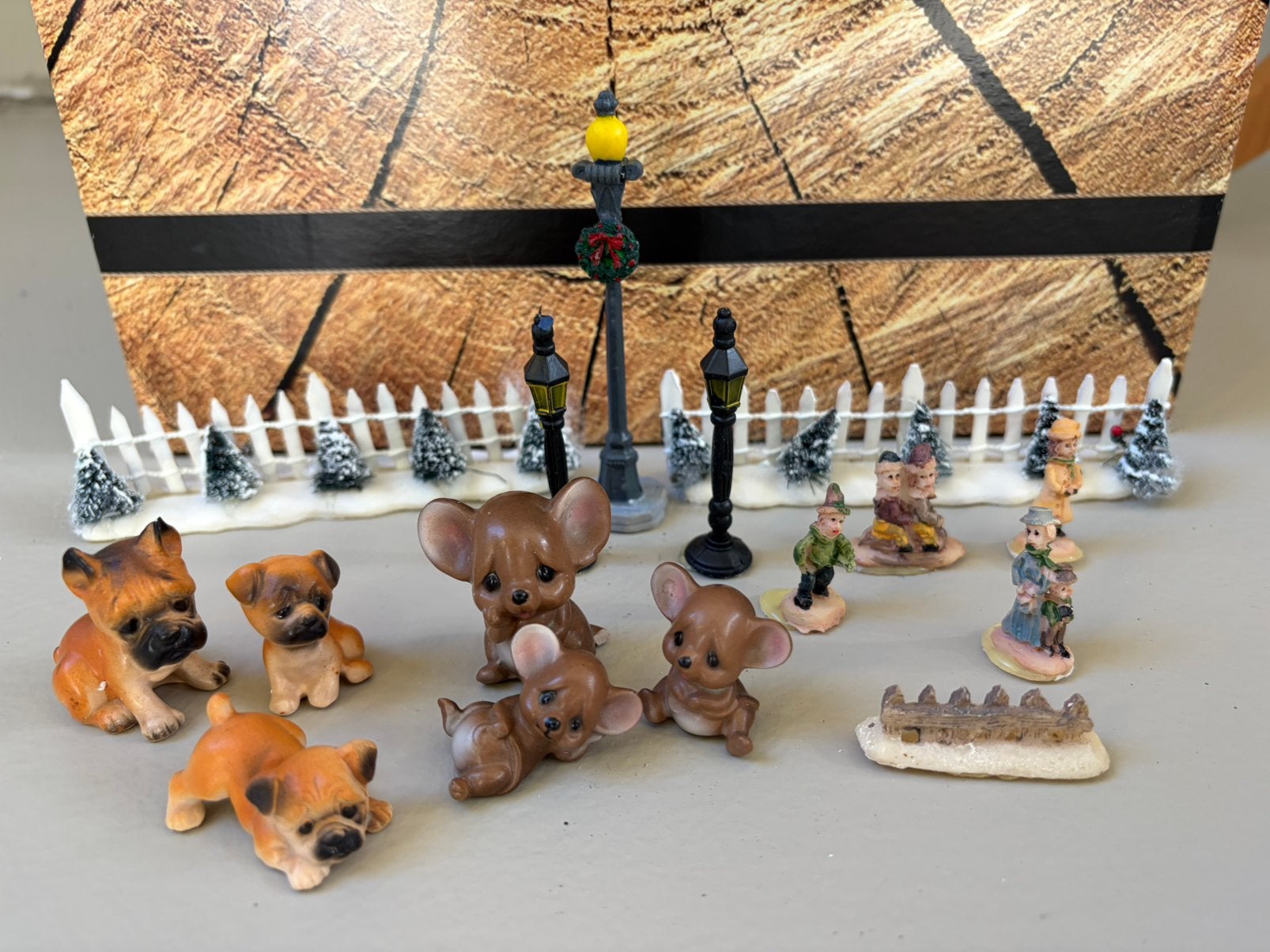Figuren voor kerstdorp, Diversen, Ophalen of Verzenden, Gebruikt