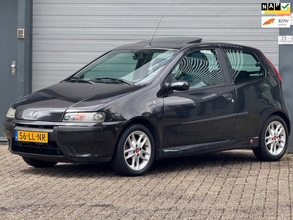 Fiat Punto 1.8-16V HGT, airco, schuifdak, unieke auto, nieuw, Auto's, Fiat, Bedrijf, Te koop, Punto, Benzine, Euro 3, F, Hatchback