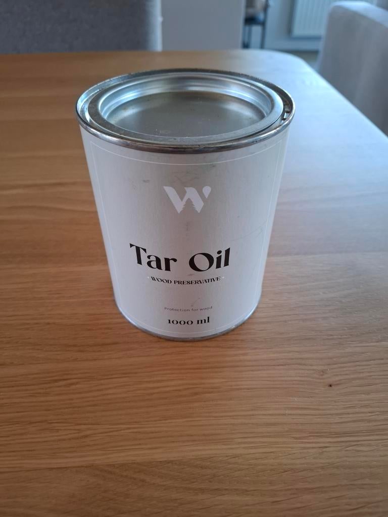 Tar olie beits, Ophalen of Verzenden, Bruin, Beits