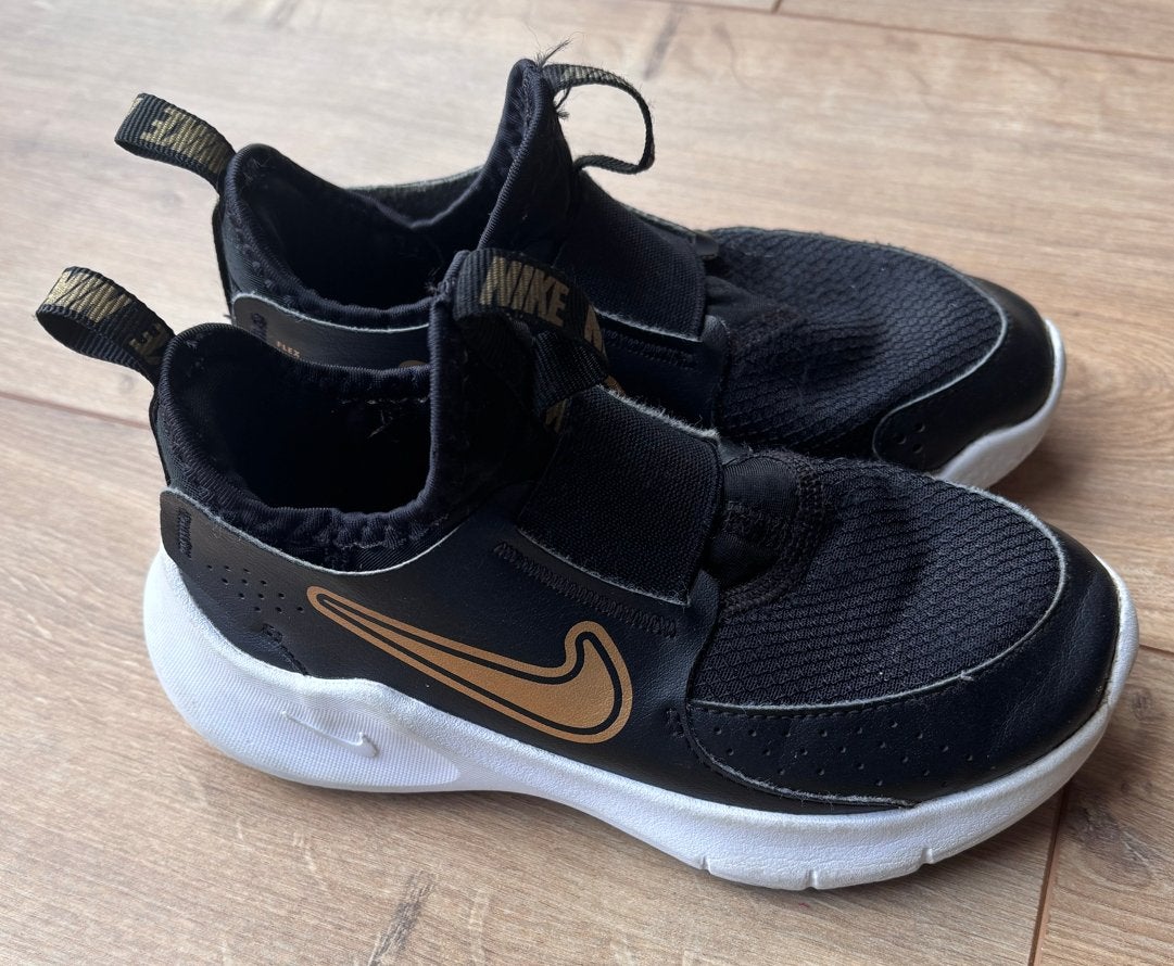 Nike Flex Sportschoenen Zwart/Goud Maat 29.5, Sportschoenen, Ophalen of Verzenden, Zo goed als nieuw, Nike