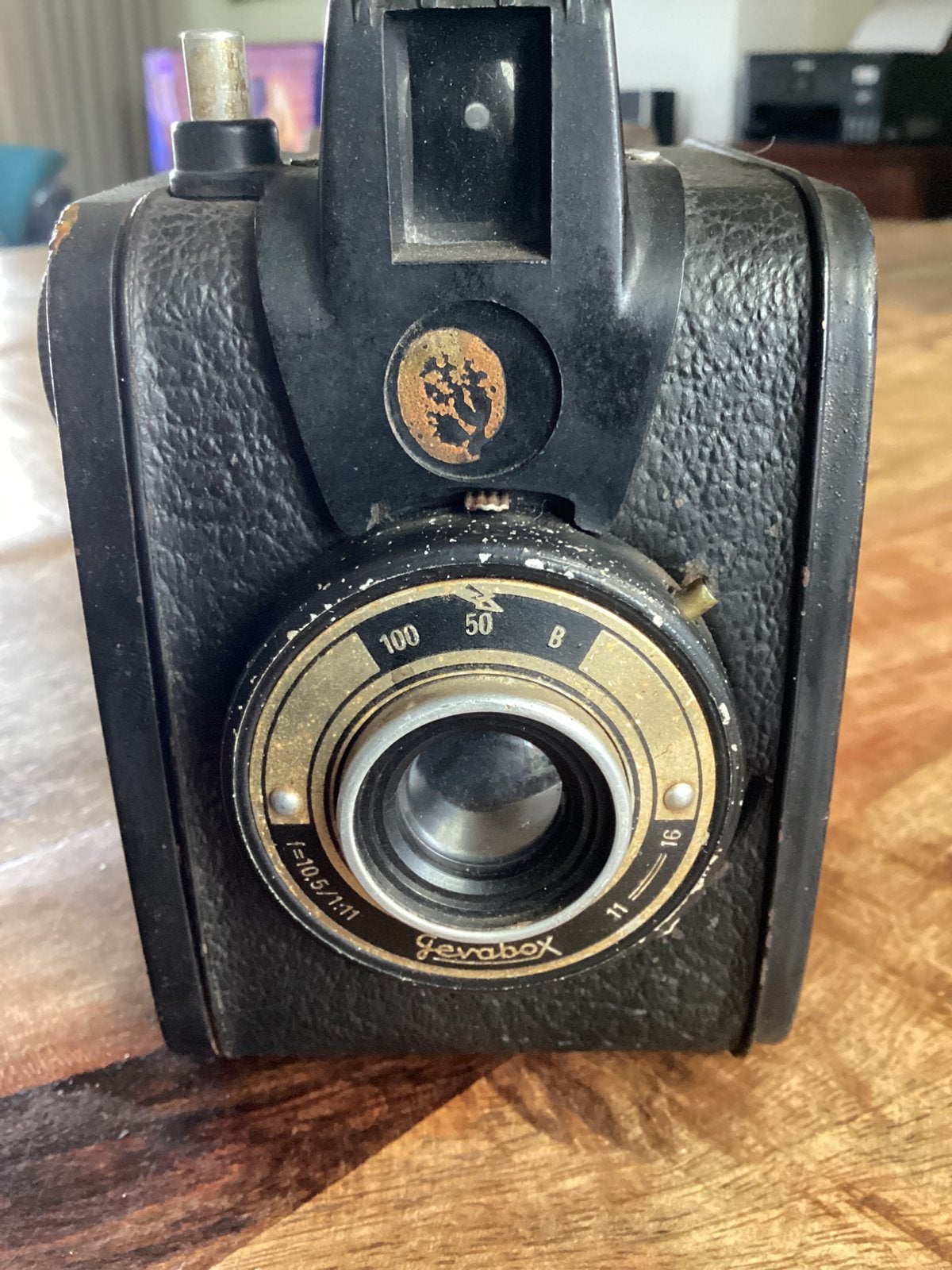 VINTAGE GEVAERT. GEVABOX ANALOOG 6-9 CM OPNAME  120 ROLFILM, Ophalen, Gebruikt, Compact, Overige Merken