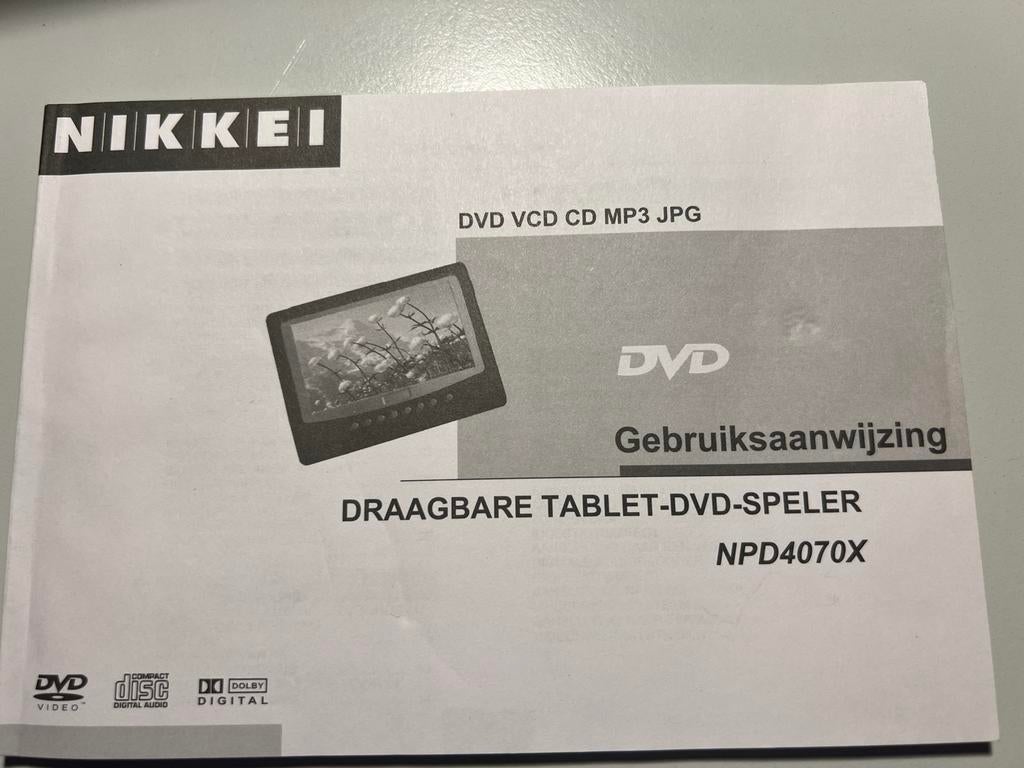 Nikkei NPD4070X draagbare dvd-speler, Audio, Tv en Foto, Dvd-spelers, Gebruikt, Draagbaar, Ophalen, Overige merken