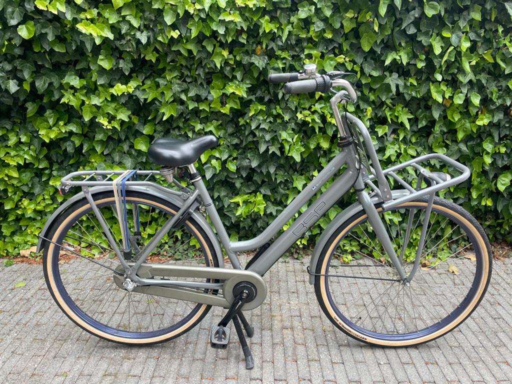 BSP Metropolis Transportfiets 28 inch dames grijs, Terugtraprem, 53 tot 56 cm, Versnellingen, Zo goed als nieuw