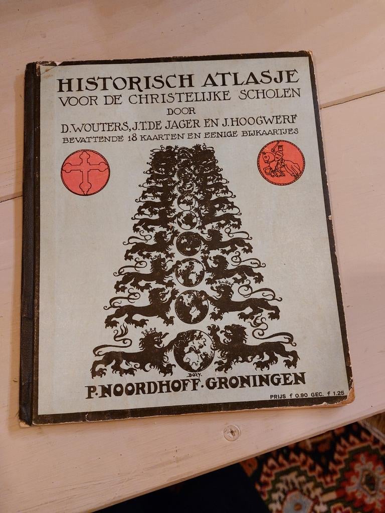 Historisch Atlasje voor de Christelijke Scholen, Gelezen, Overige atlassen, D. Wouters, J.T. de Jager, J. Hoogwerf, Ophalen of Verzenden