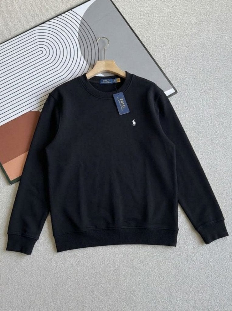 zwarte Polo Ralph Lauren Crewneck Sweater - Maat L, Kleding | Heren, Maat 52/54 (L), Zwart, Nieuw, Ophalen of Verzenden
