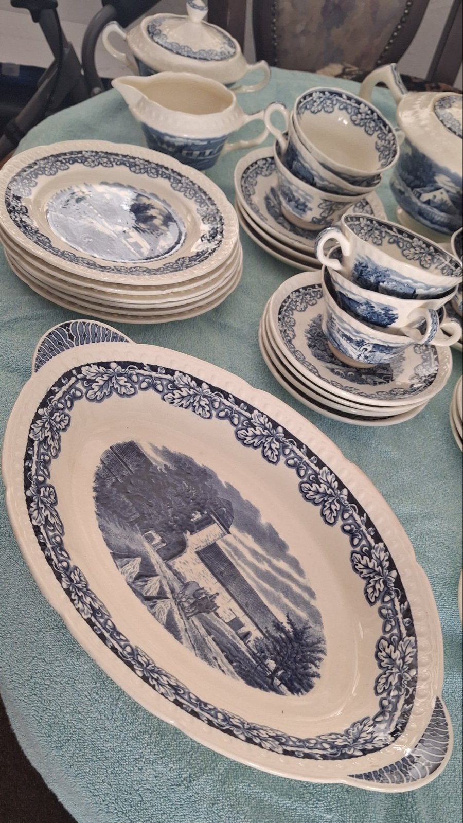 Compleet Servies Societé Céramique Rozenhoeve, Ophalen