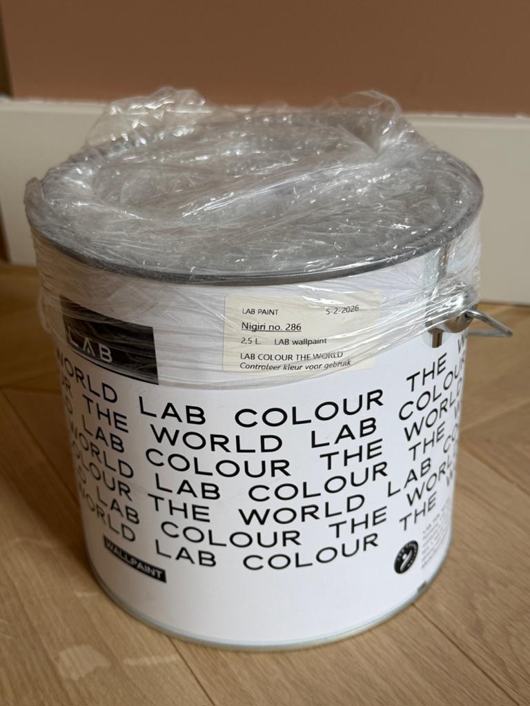 LAB Nigiri Wallpaint 2.5 liter verf, Ophalen of Verzenden, Nieuw