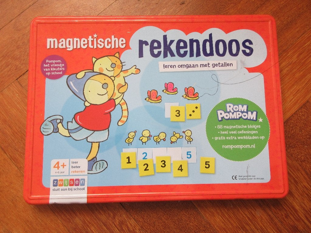 RomPompom magnetische rekendoos, Kinderen en Baby's, Ophalen of Verzenden, Gebruikt, Puzzelen