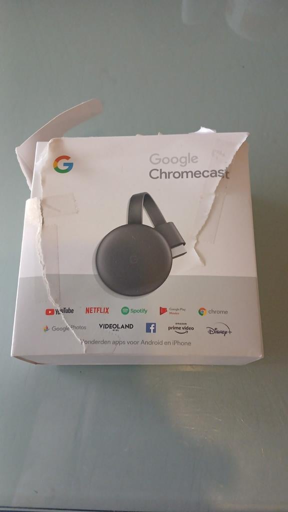 Google Chromecast - Stream al je favoriete content, Audio, Tv en Foto, Mediaspelers, Ophalen of Verzenden, Gebruikt, HDMI, Zonder harde schijf