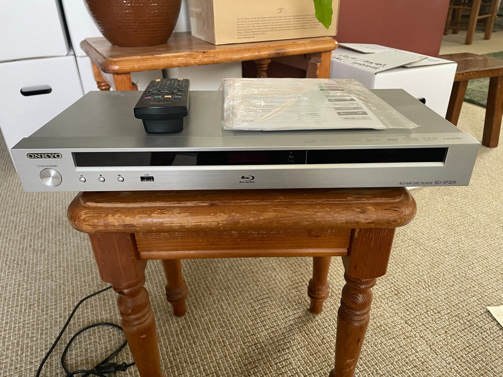 Onkyo BD-SP309 Blu-ray speler - Zo goed als nieuw, Audio, Tv en Foto, Blu-ray-spelers, Ophalen of Verzenden, Zo goed als nieuw