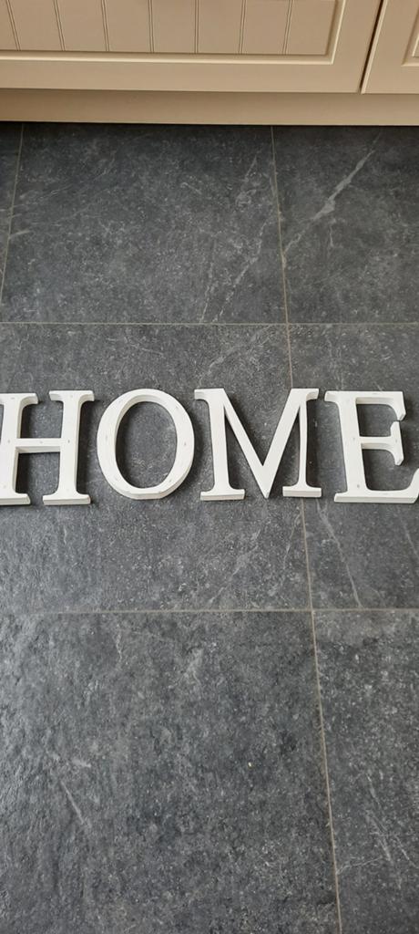 Houten letters homesamen voor 10,00 euro., Ophalen of Verzenden, Nieuw, Wit, Hout