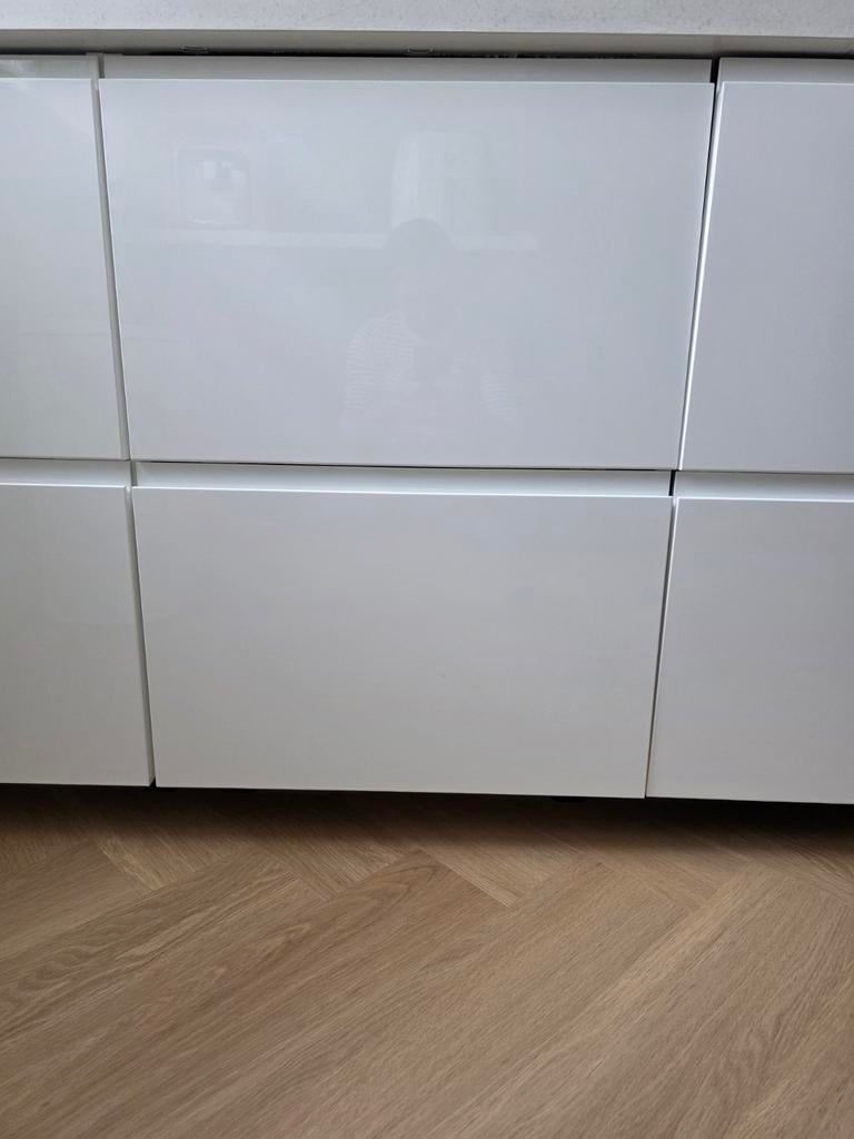 IKEA Keukenfronten / Deuren Hoogglans Wit - Voxtorp, Huis en Inrichting, Ophalen, Zo goed als nieuw, Wit