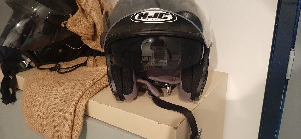1 hjc motor helm met ingebouwd een zonne scherm, Ophalen, HJC, Integraalhelm, S