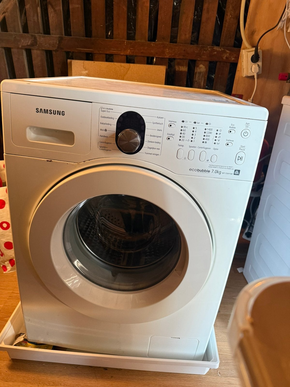 Samsung wasmachine ecobubble, Ophalen, Gebruikt, 85 tot 90 cm, 1200 tot 1600 toeren