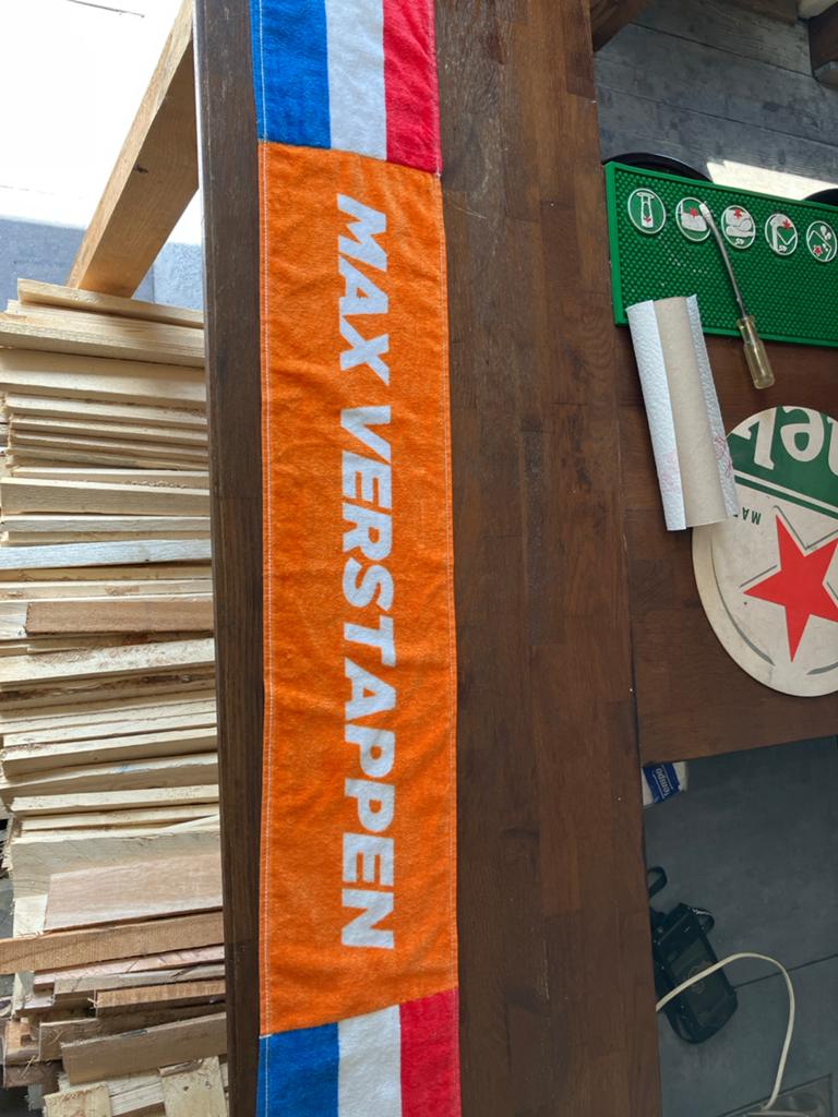 Max Verstappen Oranje Sjaal - Formule 1 Fan Item, Ophalen, Zo goed als nieuw, Formule 1