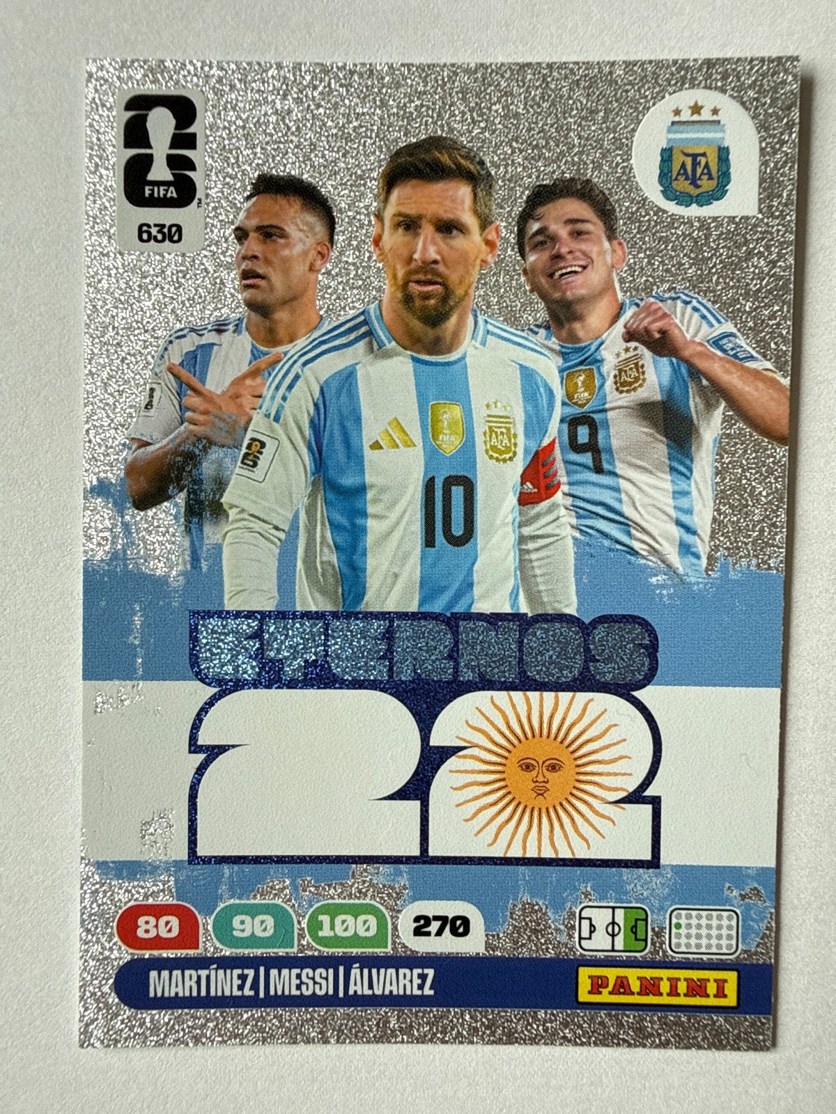 Panini Adrenalyn XL FIFA World Cup 2022 Messi Spelerskaart, Ophalen of Verzenden, Zo goed als nieuw, Buitenlandse clubs, Spelerskaart