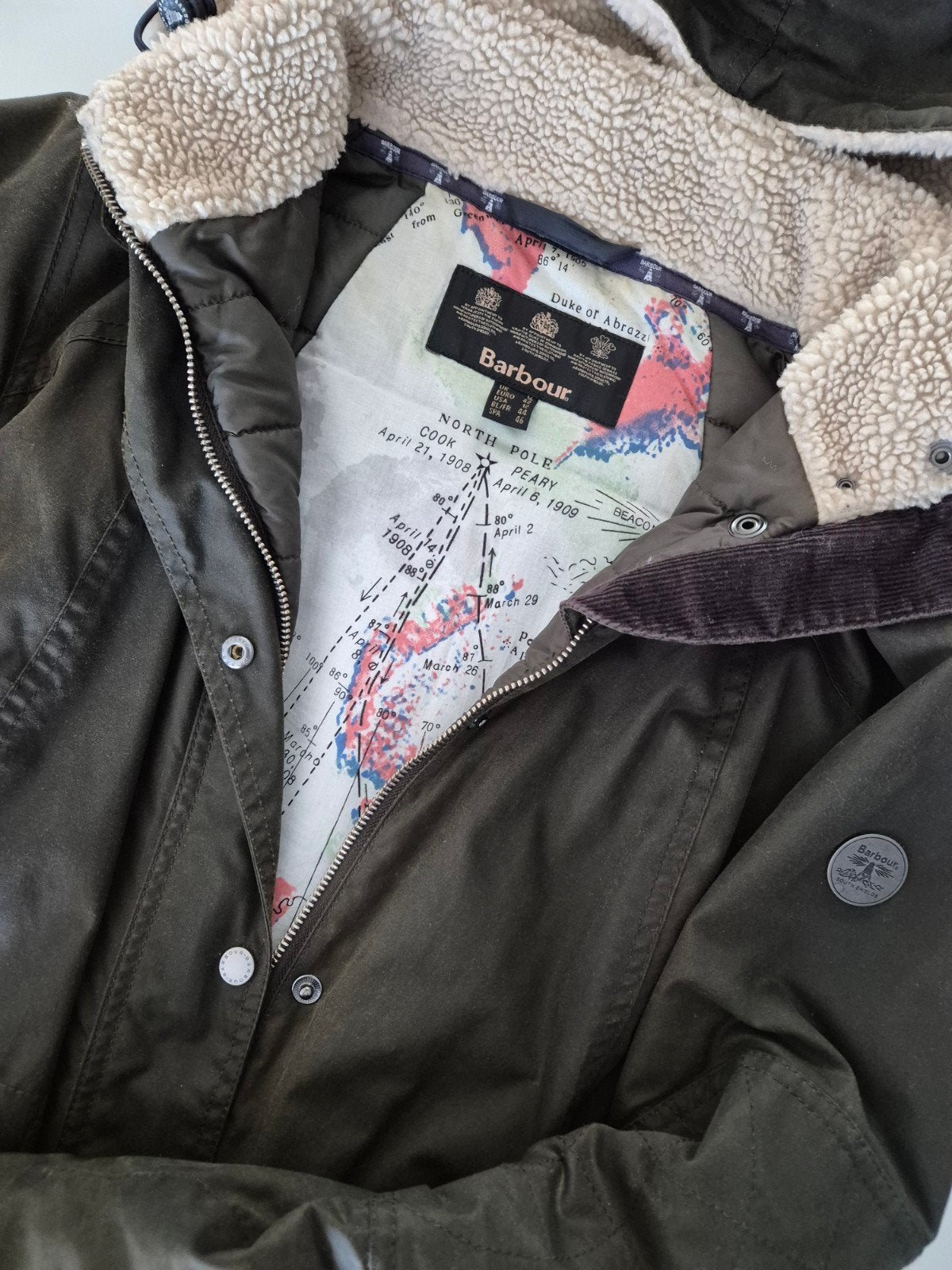 Waxcoat Barbour dames maat 42  zgan, Maat 38/40 (M), Barbour, Ophalen of Verzenden, Zo goed als nieuw