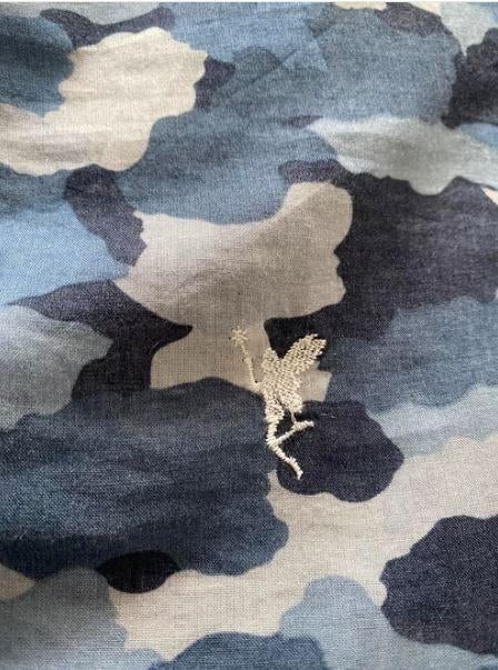 Blouse Emily 100% katoen mt. L, Blauw, Maat 42/44 (L), Ophalen of Verzenden, Zo goed als nieuw