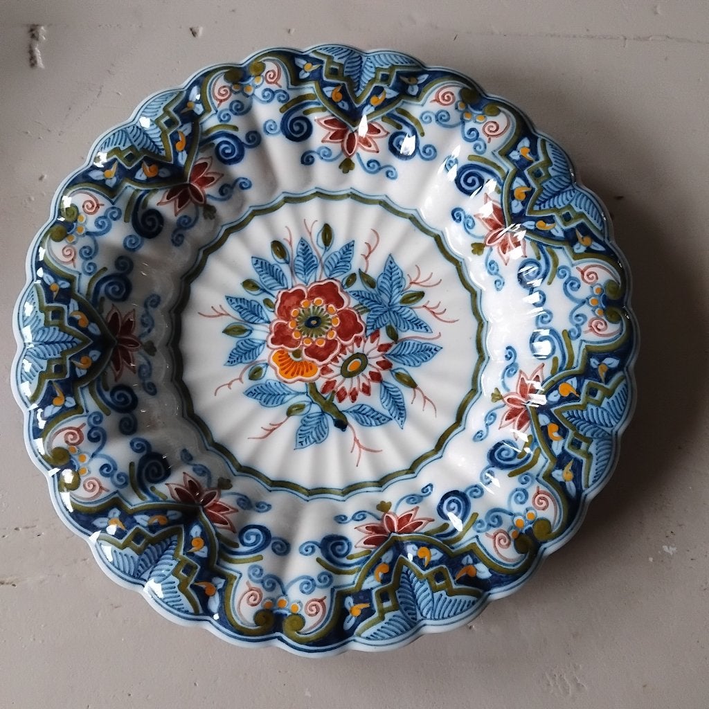 Koninklijke Tichelaar Makkum, polychroom plooibord, BP24, Ophalen of Verzenden