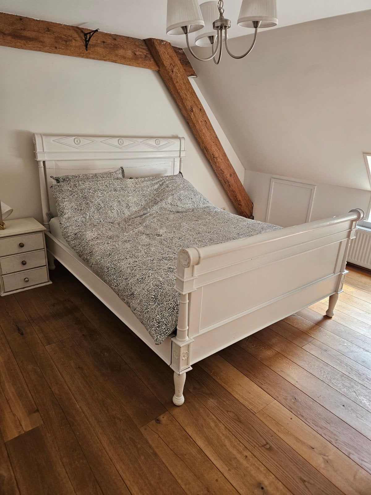 Brocante bed 160 breed, Ophalen