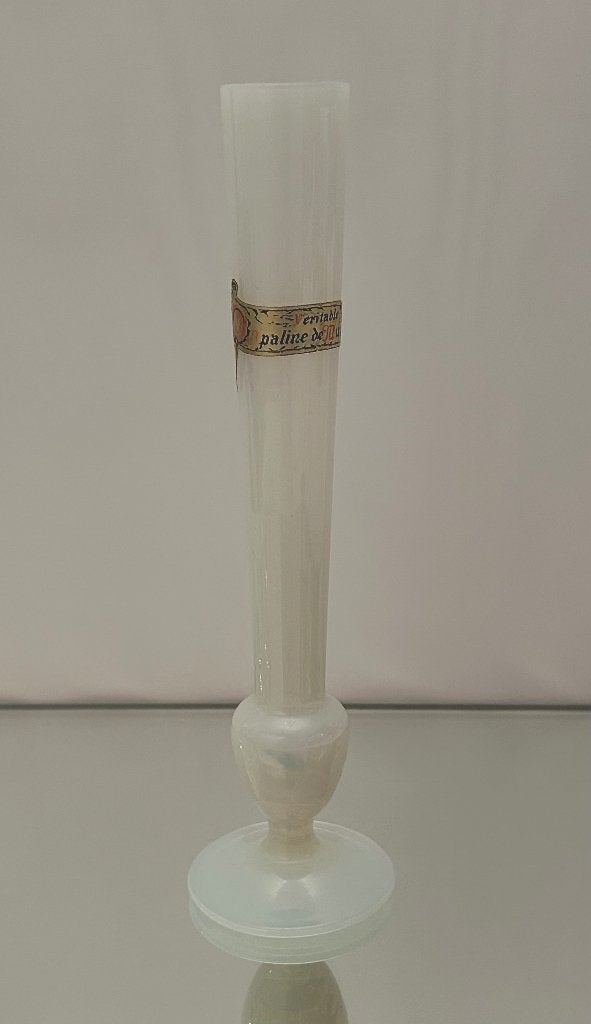 Wit opaline de Murano vaasje, Ophalen of Verzenden