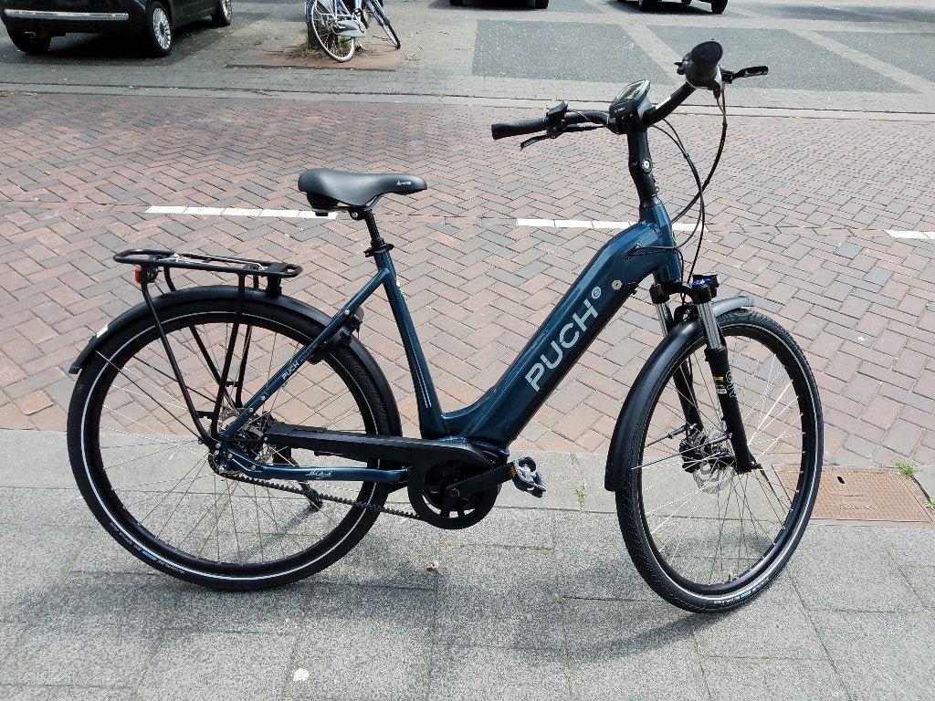 Puch City 5.5 d56 elektrische fiets Bosch +belt 375 km zgan, Fietsen en Brommers, -, Puch, -, Zo goed als nieuw