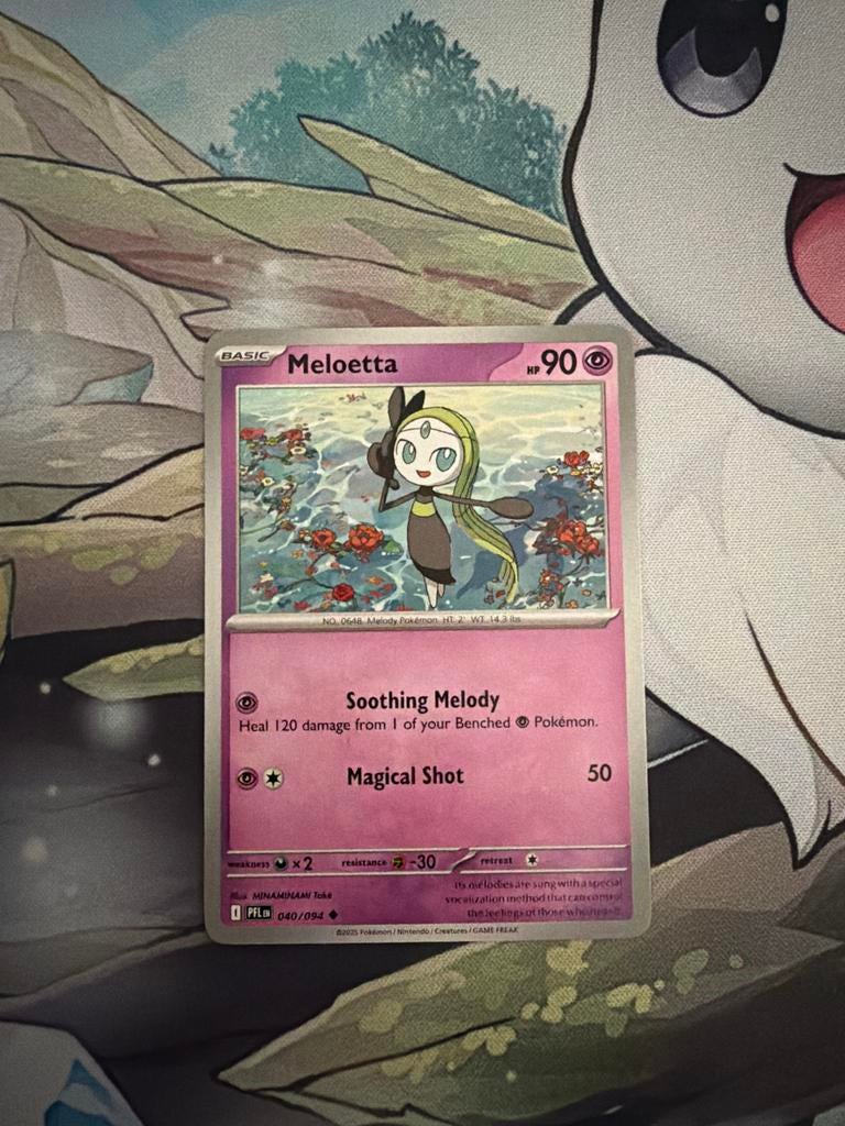 Meloetta #40 Pokémon Kaart - Zo goed als nieuw, Ophalen of Verzenden, Zo goed als nieuw, Losse kaart