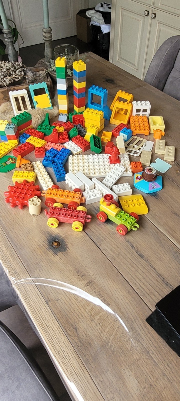Grote partij LEGO Duplo – veel blokken en huis-onderdelen!, Ophalen of Verzenden, Gebruikt, Losse stenen, Duplo
